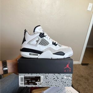 Air Jordan 4 Retro White Sneakers